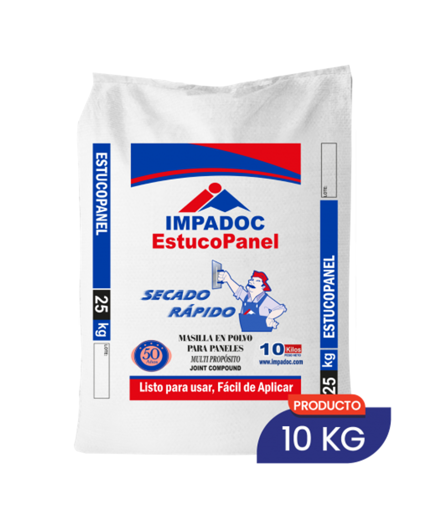 ESTUCO PANEL SECADO RAPIDO IMPADOC X 10KG