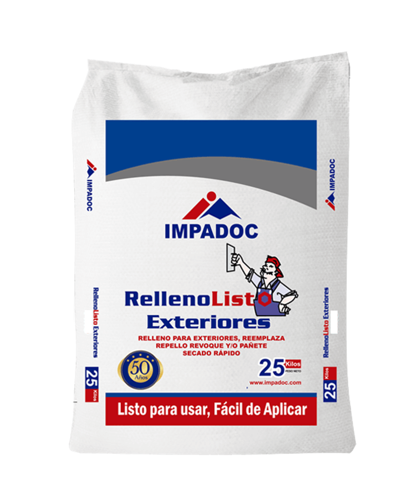 ESTUCO RELLENO EXTERIOR GRUESO IMPADOC X 25KG