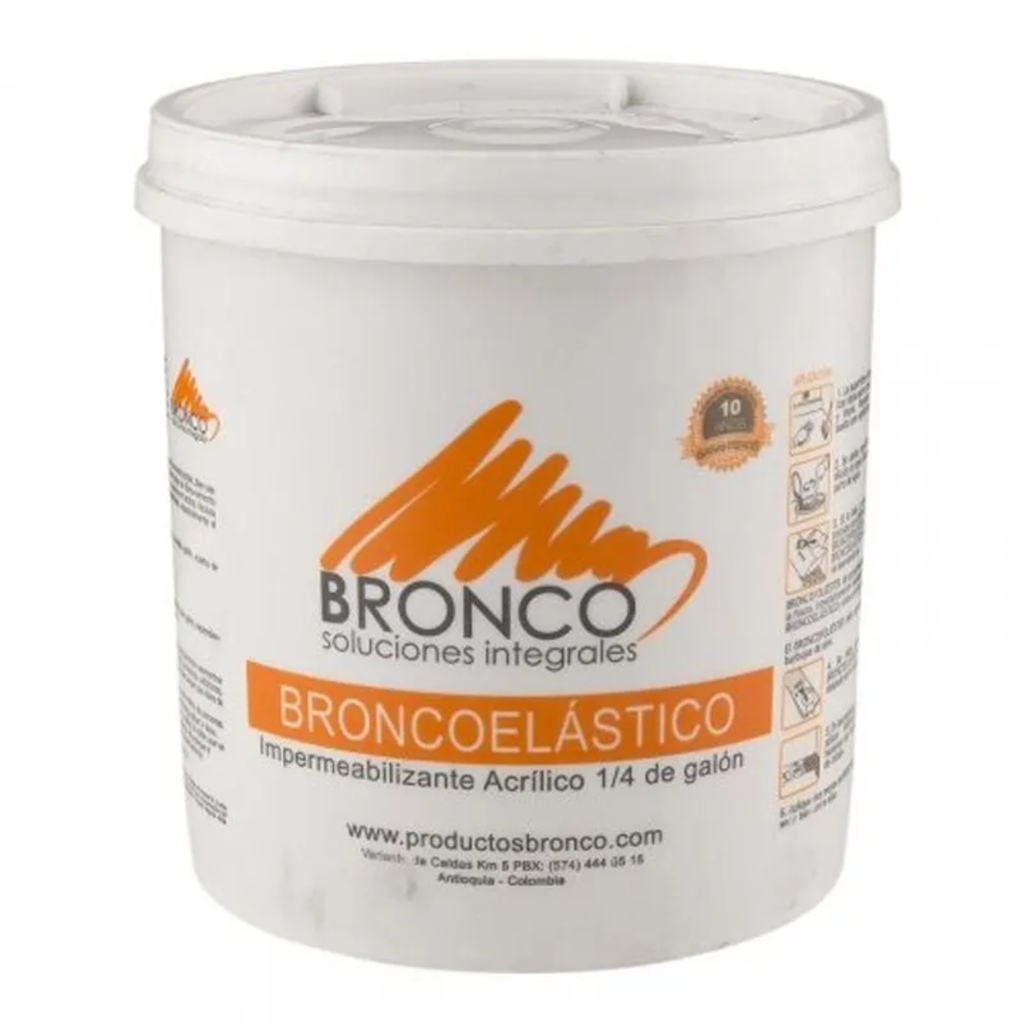 BRONCO ELASTICO BLANCO X 1/4
