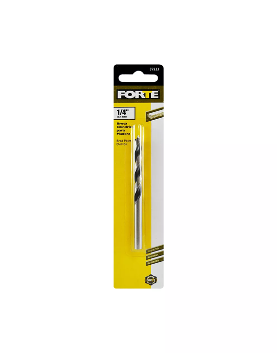 BROCA CILINDRICA MADERA 1/4" X 4" FORTE