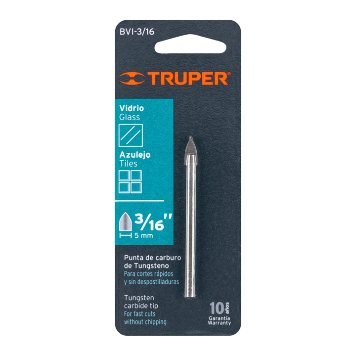 BROCA PARA VIDRIO Y VALDOSA 3/16" (11701) TRUPER