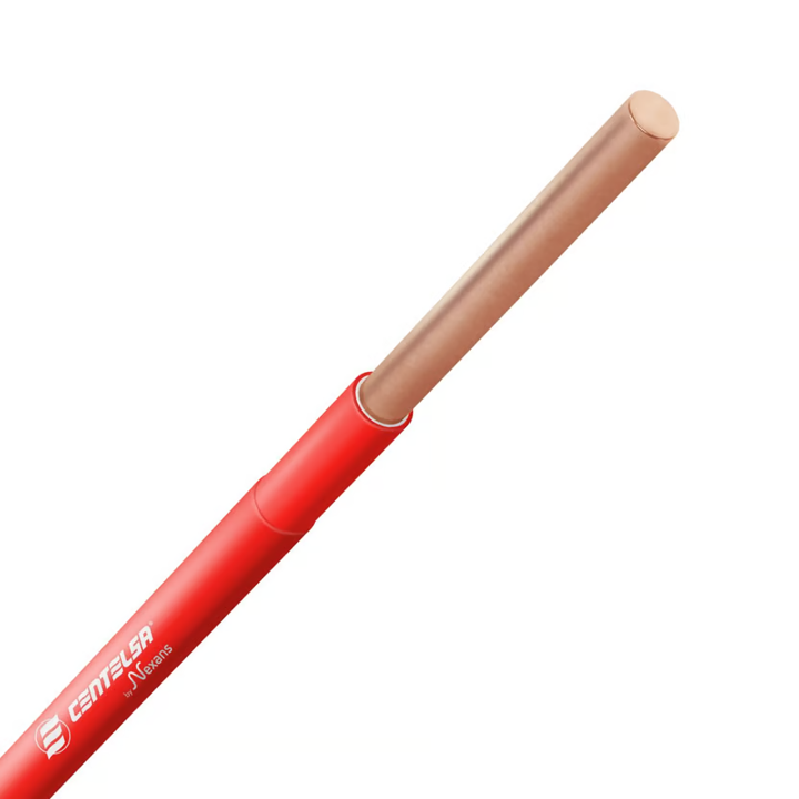 ALAMBRE CENTELSA #12 ROJO X MT