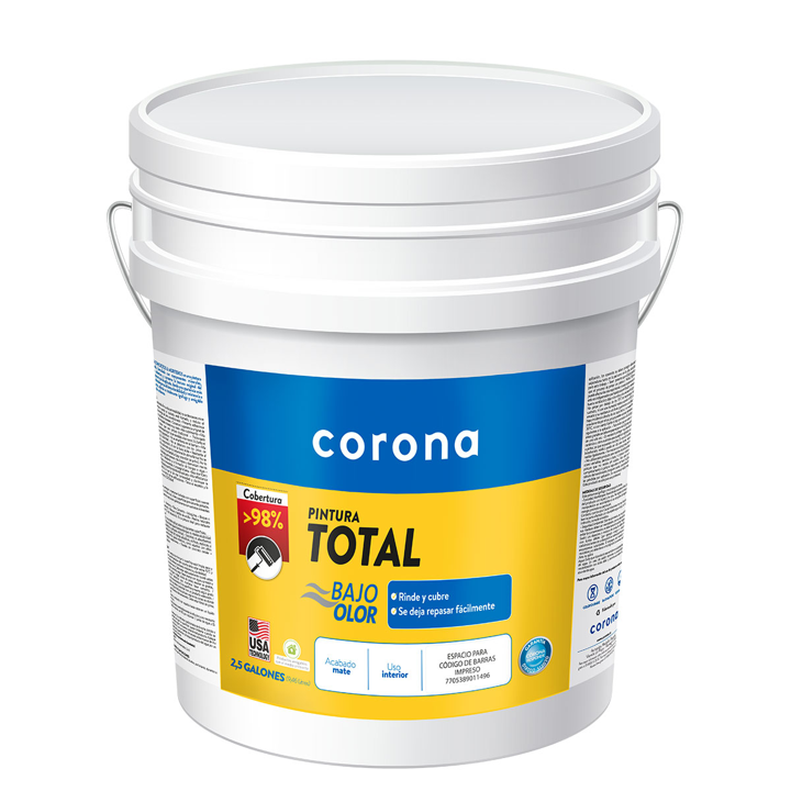 PINTURA TOTAL BLANCO BALDE CORONA