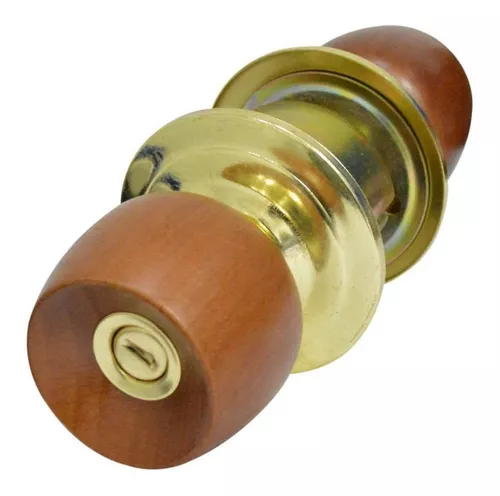 CHAPA PUERTA ALCOBA POMO MADERA MIEL ARKET