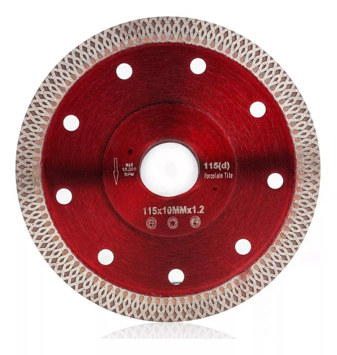 DISCO CORTE SIERRA DIAMANTE MÁRMOL VIDRIO PORCELANATO 115mm 4-1/2"