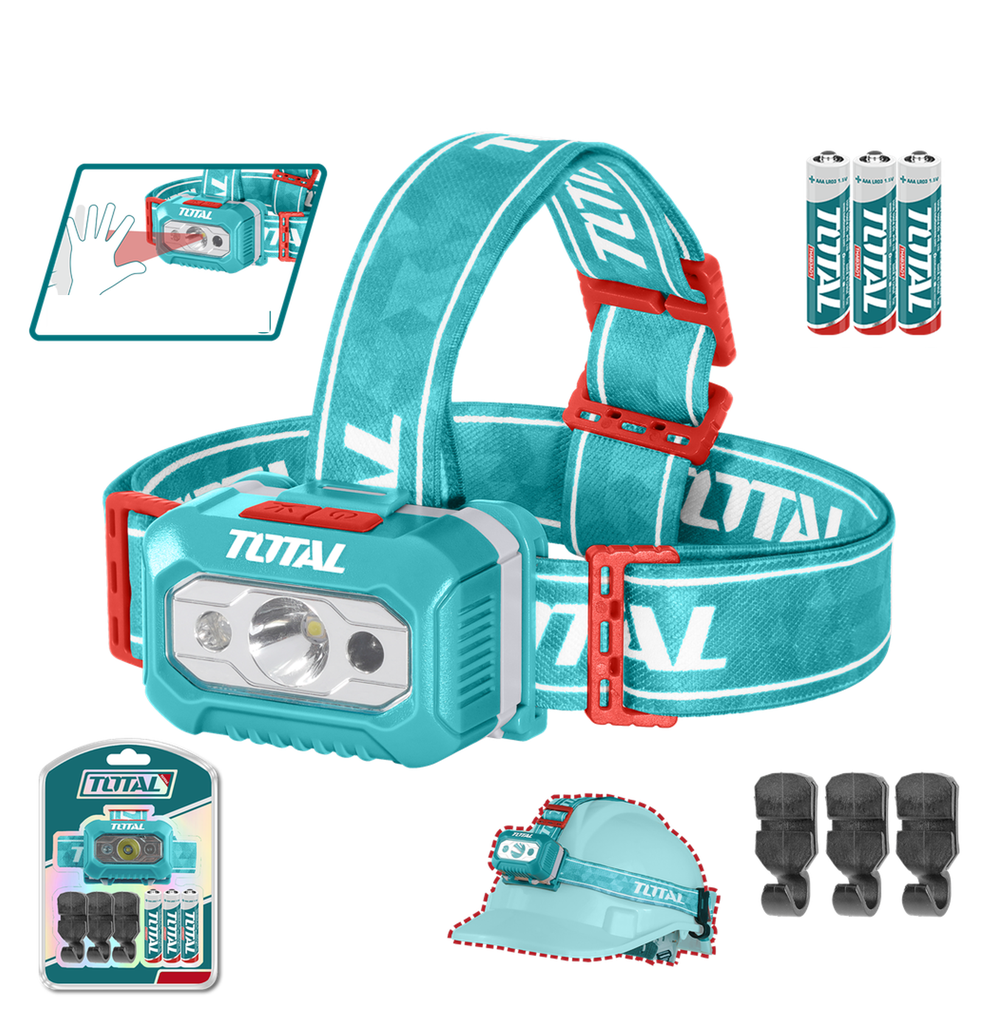 LINTERNA MINERO 200 LUMENES INCLUYE BATERIA SUPER TOTAL (THL013AAA6)