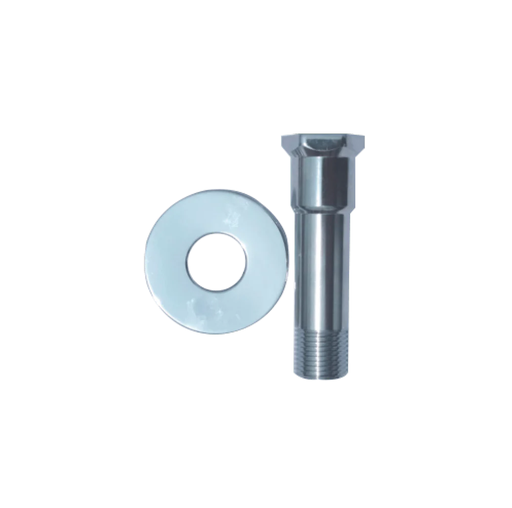 [11892] EXTENSION PARA LLAVE JARDIN CROMADA 1/2" X 9CM CON ESCUDO DISAGUAS