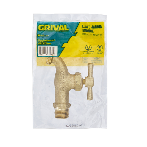 [12032] LLAVE JARDIN BRONCE LIVIANA 1/2" GRIVAL 797283331