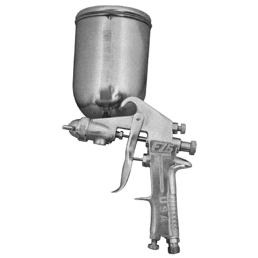 [10120] AEROGRAFO PROFESIONAL VASO 600 CC PISTOLA F-75 CROMADA IMPORT