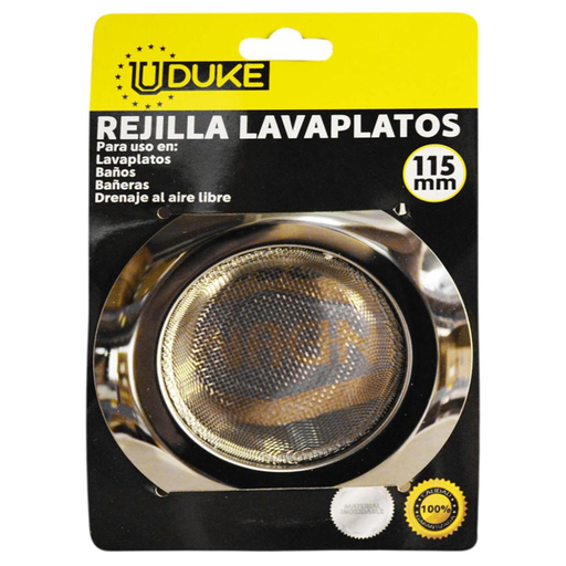 [11411] COLADOR LAVAPLATOS MALLA 4" 115MM ACERO INOX UDUKE