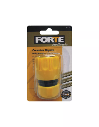 [11428] CONECTOR RAPIDO PARA MANGUERA PLASTICO 1/2" FORTE 6129