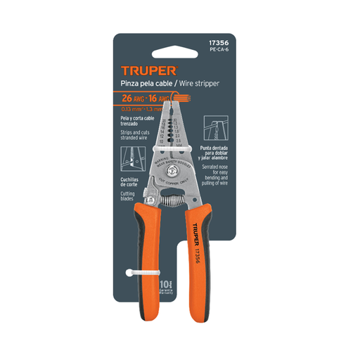 [13005] PELACABLE 6" 7 MEDIDAS TRUPER C:17356
