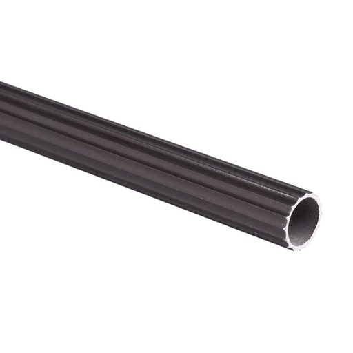 [14730] TUBO CORTINERO 1-1/4" CAFÉ ALUMINIO X 6MT