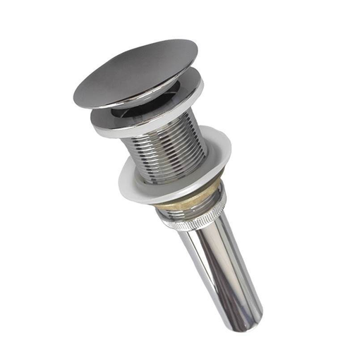 [15659] DESAGUE SENCILLO PARA LAVAMANOS CROMADO PUSH QUALITY