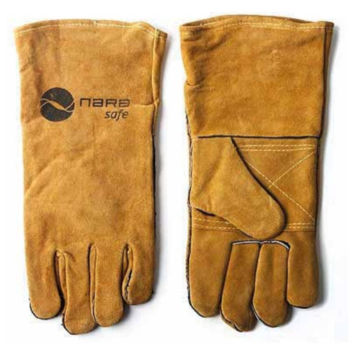 [16100] GUANTE SOLDAR LARGO 16" FORRADO KEVLAR