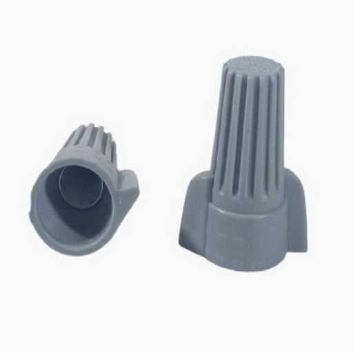 [17543] CONECTOR DE RESORTE ELECTRICO GRIS 8AWG X 2 UND