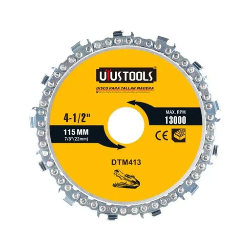 [17602] DISCO DE CADENA DESBROZADOR, TALLAR MADERA 4-1/2" DIESEL TOOTLS