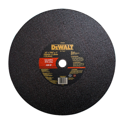 [17728] DISCO TRONZADORA TIPO 1 DE 14" X 7/64" X 1" DEWALT DW44640