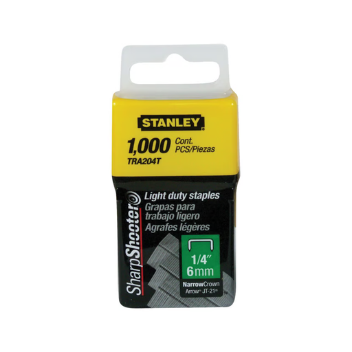 [17788] GANCHO GRAPADORA TRABAJO LIGERO 1/4 TRA204T (X1000) STANLEY