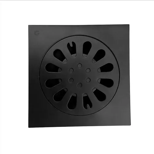 [17960] REJILLA PISO CONTEMPORANEA 10 X 10 DE INOX NEGRA CARPINTER