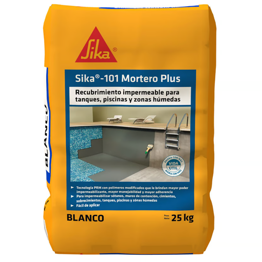 [13769] SIKA 101 MORTERO BLANCO PLUS X 25 KILOS
