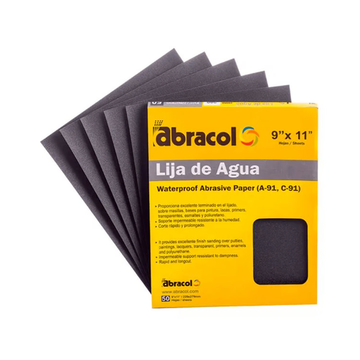 [18300] LIJA DE AGUA #500 ABRACOL X 50UND